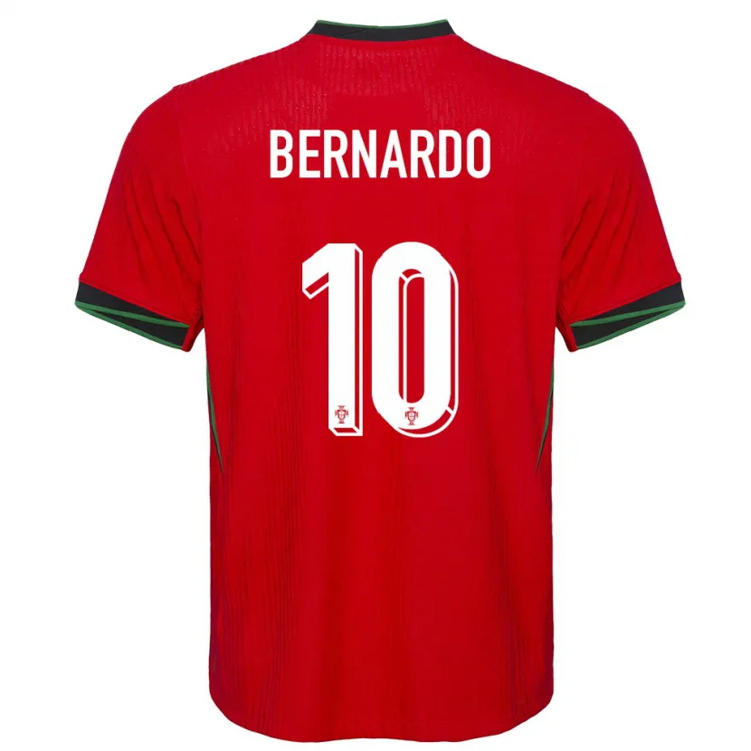 Danxen Damen Portugal Bernardo Silva #10 Rot Heimtrikot Trikot 24-26 T-Shirt