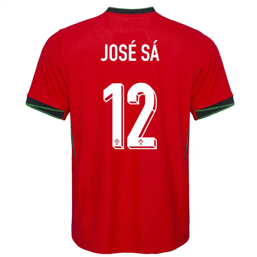 Danxen Damen Portugal Jose Sa #12 Rot Heimtrikot Trikot 24-26 T-Shirt