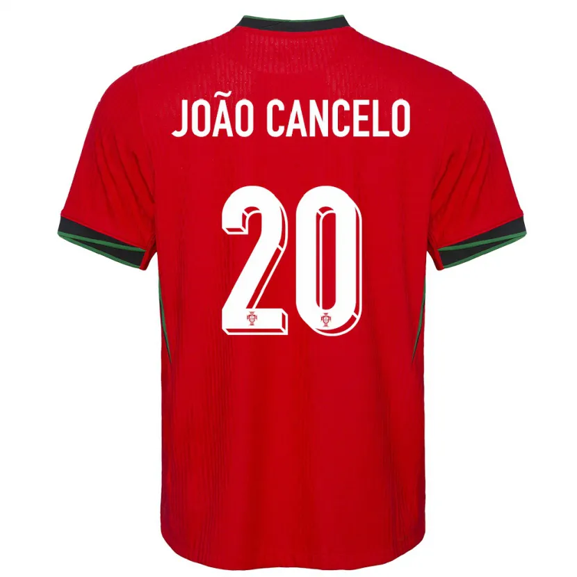Danxen Damen Portugal Joao Cancelo #20 Rot Heimtrikot Trikot 24-26 T-Shirt