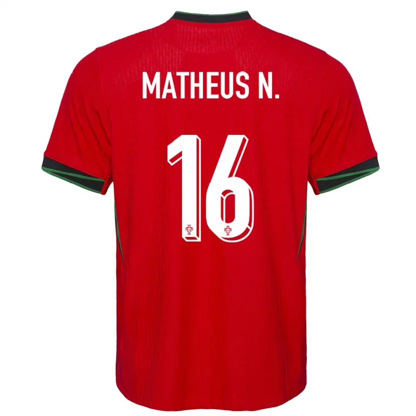 Danxen Damen Portugal Matheus Nunes #16 Rot Heimtrikot Trikot 24-26 T-Shirt