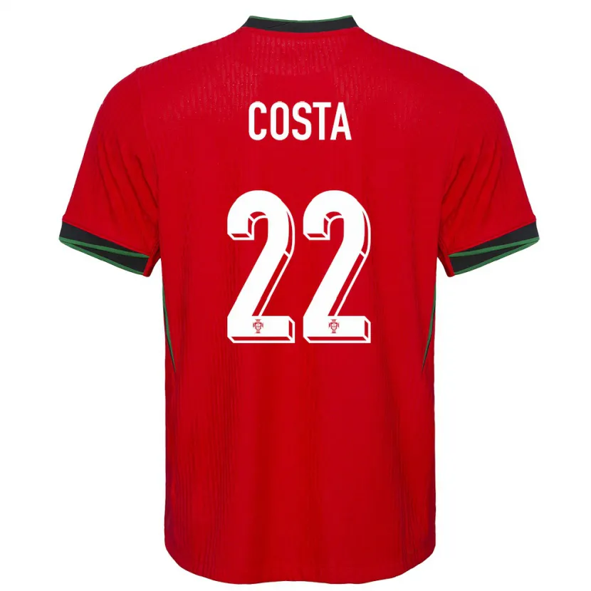Danxen Damen Portugal Rute Costa #22 Rot Heimtrikot Trikot 24-26 T-Shirt