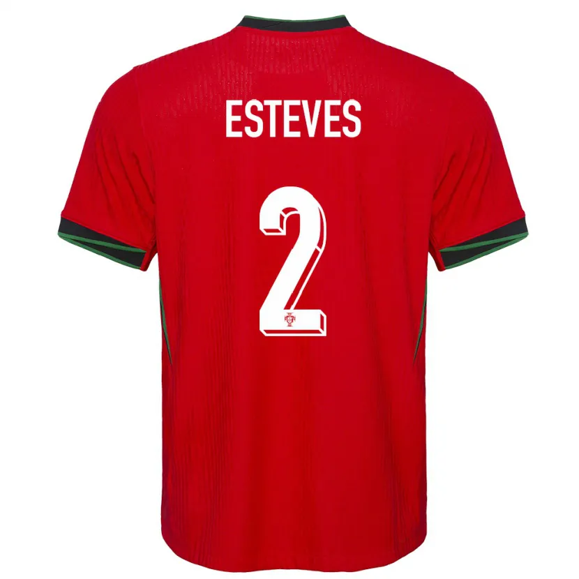 Danxen Damen Portugal Goncalo Esteves #2 Rot Heimtrikot Trikot 24-26 T-Shirt