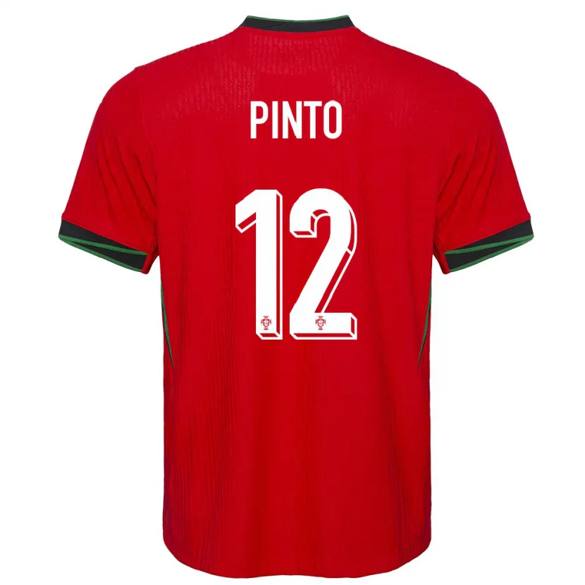Danxen Damen Portugal Diogo Pinto #12 Rot Heimtrikot Trikot 24-26 T-Shirt