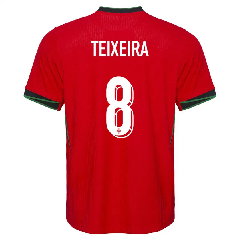 Danxen Damen Portugal Joao Teixeira #8 Rot Heimtrikot Trikot 24-26 T-Shirt
