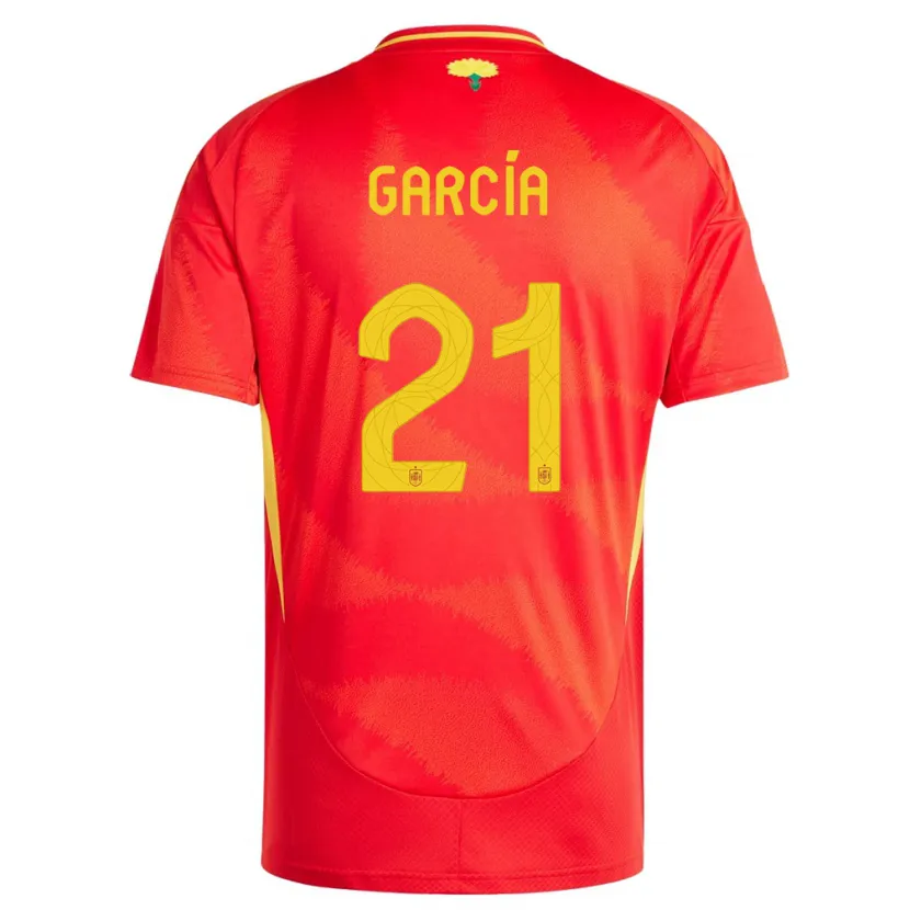 Danxen Damen Spanien Sheila Garcia #21 Rot Heimtrikot Trikot 24-26 T-Shirt