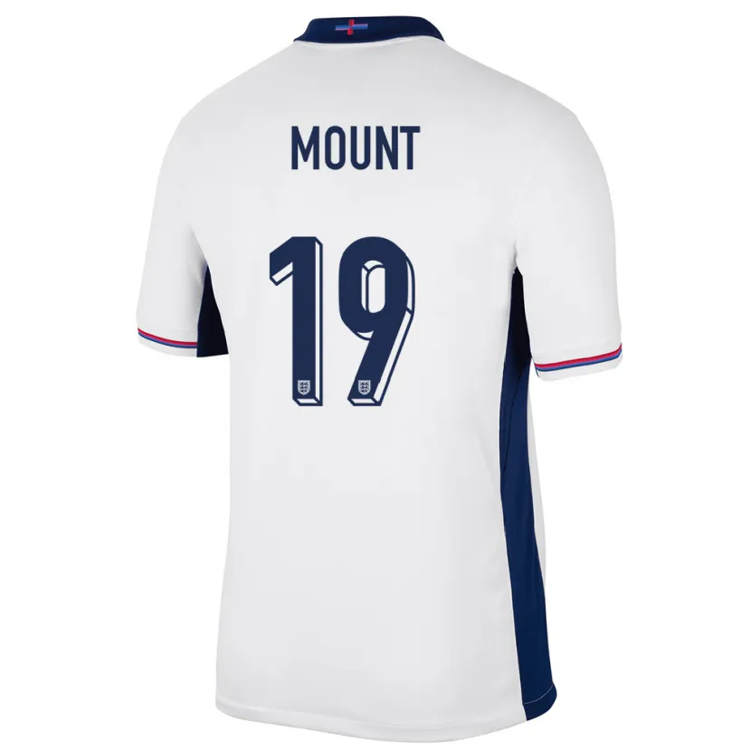 Danxen Damen England Mason Mount #19 Weiß Heimtrikot Trikot 24-26 T-Shirt