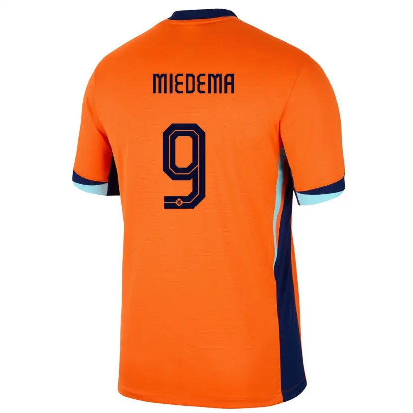 Danxen Damen Niederlande Vivianne Miedema #9 Orange Heimtrikot Trikot 24-26 T-Shirt
