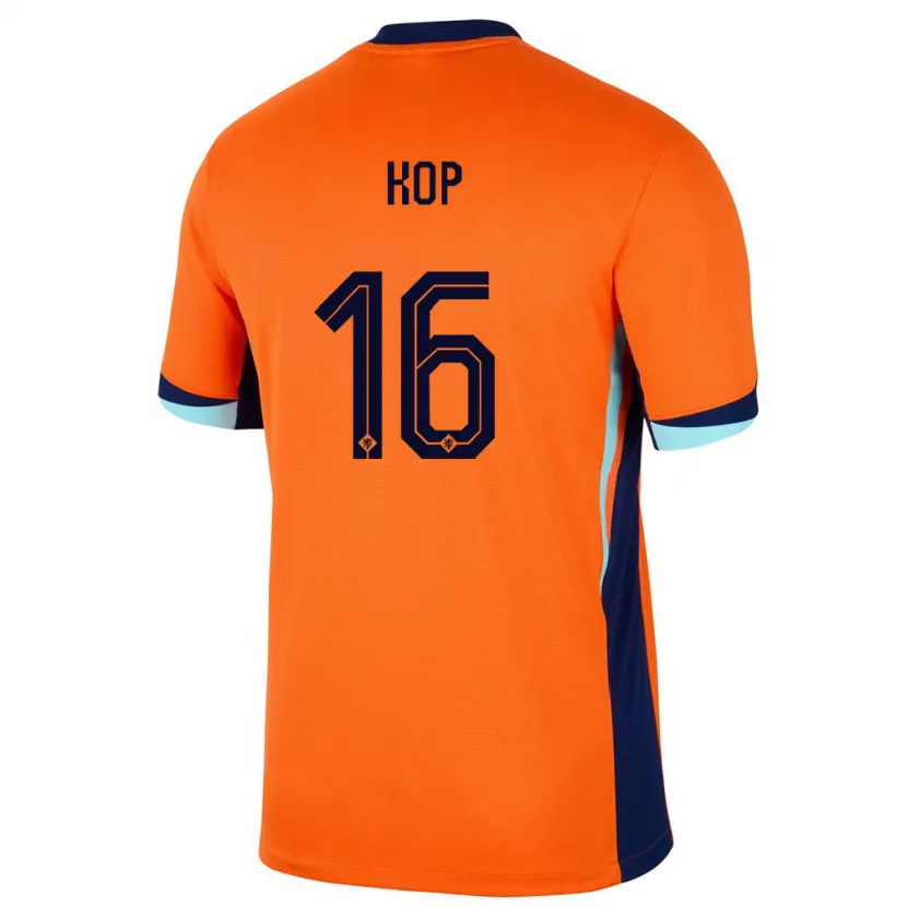 Danxen Damen Niederlande Lize Kop #16 Orange Heimtrikot Trikot 24-26 T-Shirt