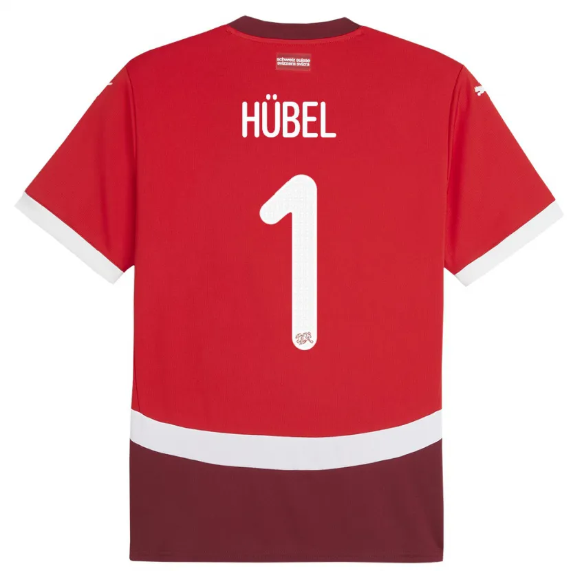 Danxen Damen Schweiz Marvin Hubel #1 Rot Heimtrikot Trikot 24-26 T-Shirt