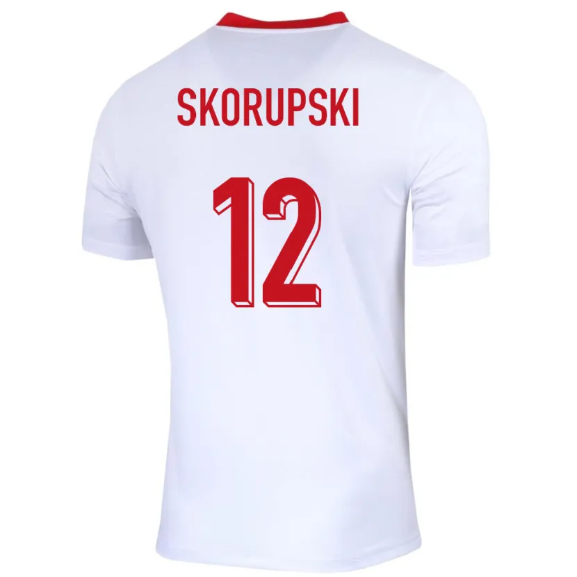Danxen Damen Polen Lukasz Skorupski #12 Weiß Heimtrikot Trikot 24-26 T-Shirt