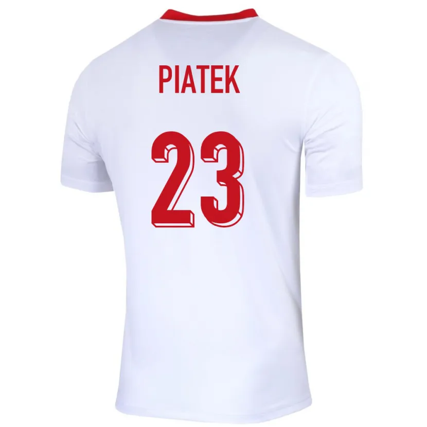 Danxen Damen Polen Krzysztof Piatek #23 Weiß Heimtrikot Trikot 24-26 T-Shirt