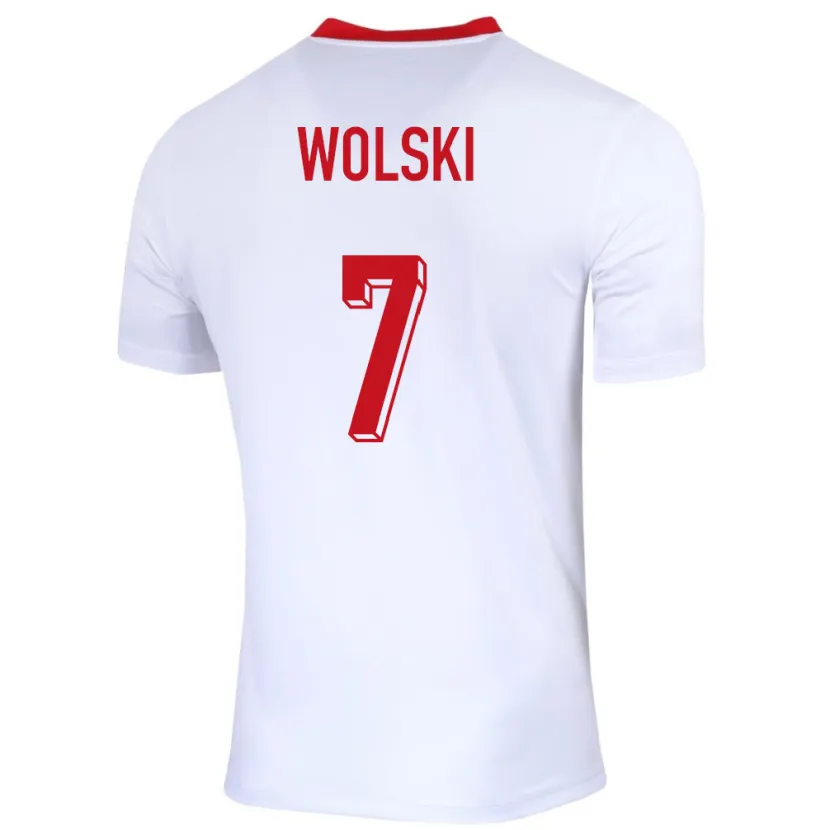 Danxen Damen Polen Filip Wolski #7 Weiß Heimtrikot Trikot 24-26 T-Shirt