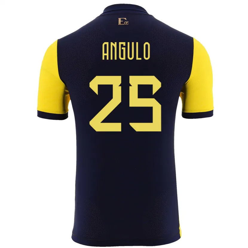 Danxen Damen Ecuador Nilson Angulo #25 Gelb Heimtrikot Trikot 24-26 T-Shirt