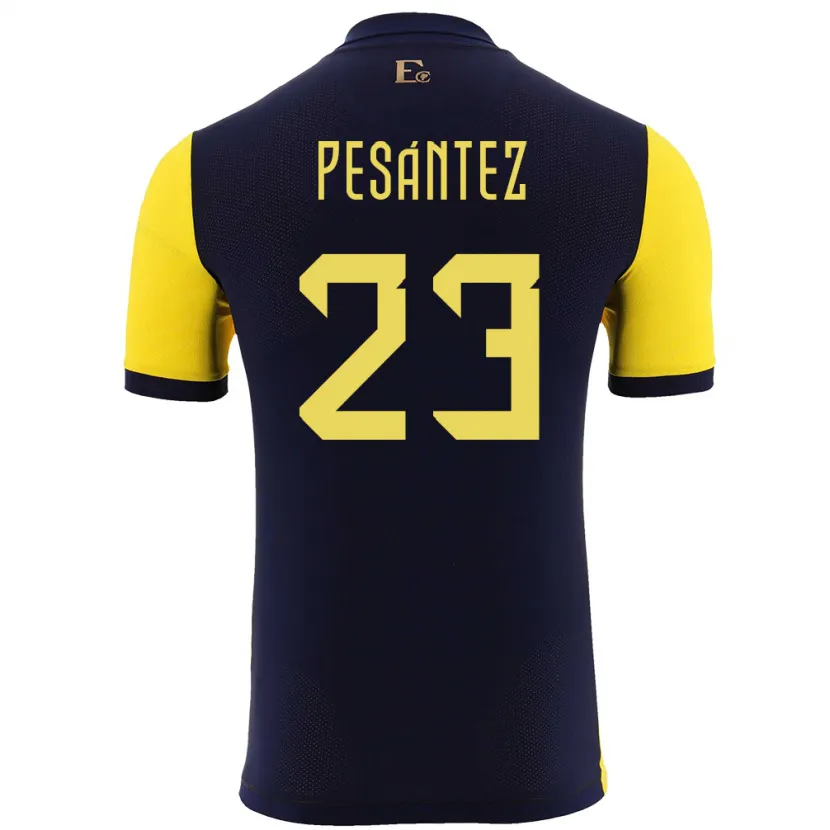 Danxen Damen Ecuador Danna Pesantez #23 Gelb Heimtrikot Trikot 24-26 T-Shirt