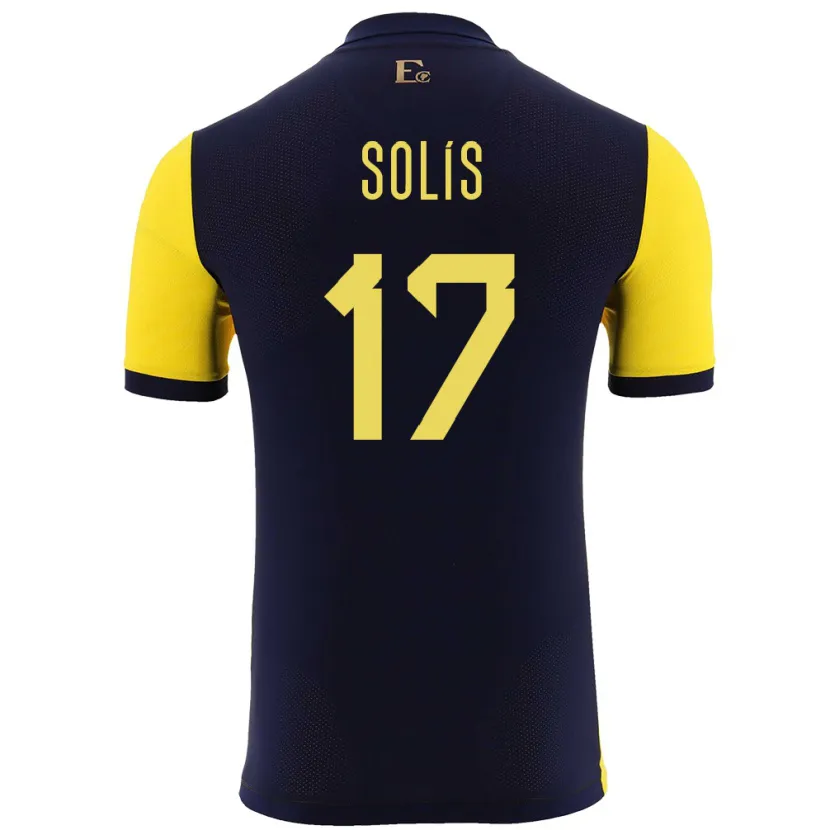 Danxen Damen Ecuador Mathias Solis #17 Gelb Heimtrikot Trikot 24-26 T-Shirt