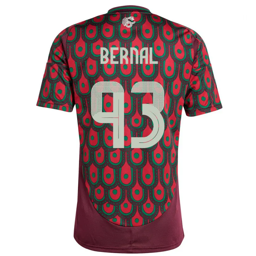 Danxen Damen Mexiko Rebeca Bernal #93 Kastanienbraun Heimtrikot Trikot 24-26 T-Shirt