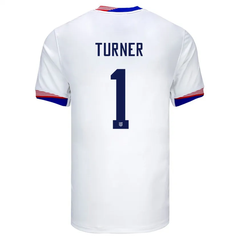 Danxen Damen Vereinigte Staaten Matt Turner #1 Weiß Heimtrikot Trikot 24-26 T-Shirt