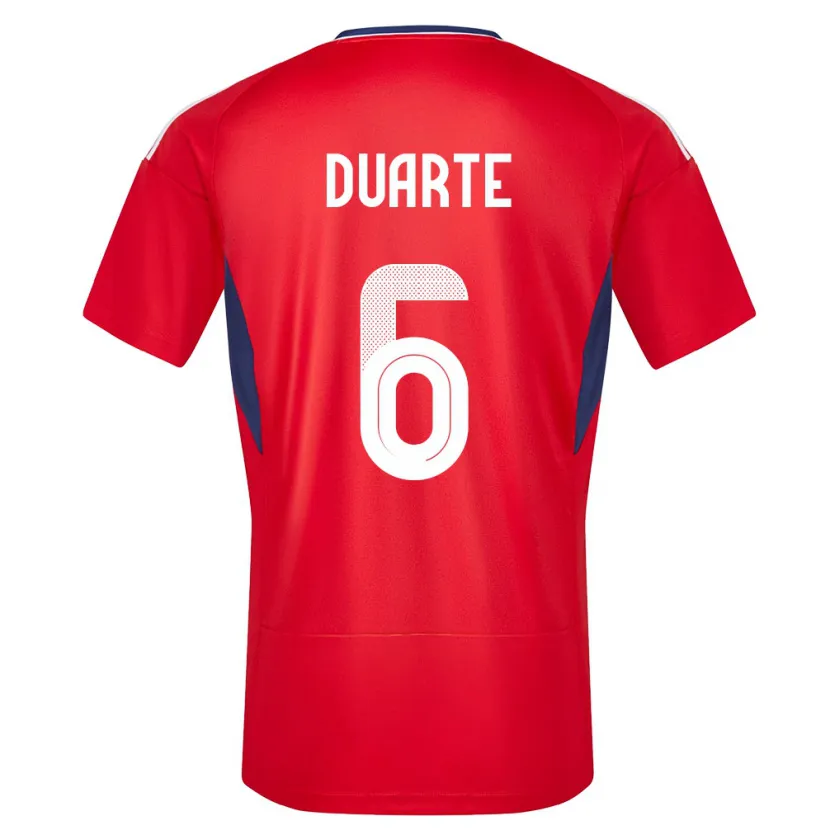 Danxen Damen Costa Rica Oscar Duarte #6 Rot Heimtrikot Trikot 24-26 T-Shirt