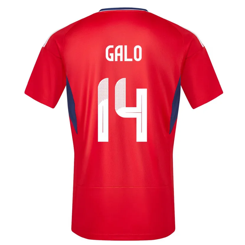 Danxen Damen Costa Rica Orlando Galo #14 Rot Heimtrikot Trikot 24-26 T-Shirt