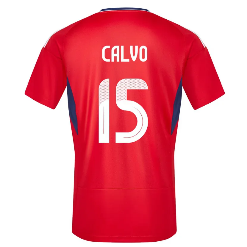 Danxen Damen Costa Rica Francisco Calvo #15 Rot Heimtrikot Trikot 24-26 T-Shirt