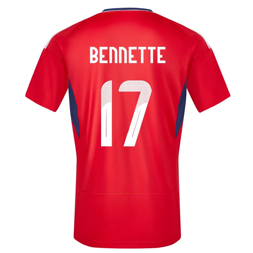 Danxen Damen Costa Rica Jewison Bennette #17 Rot Heimtrikot Trikot 24-26 T-Shirt