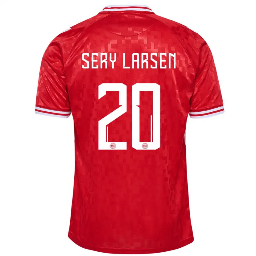 Danxen Damen Dänemark Japhet Sery Larsen #20 Rot Heimtrikot Trikot 24-26 T-Shirt