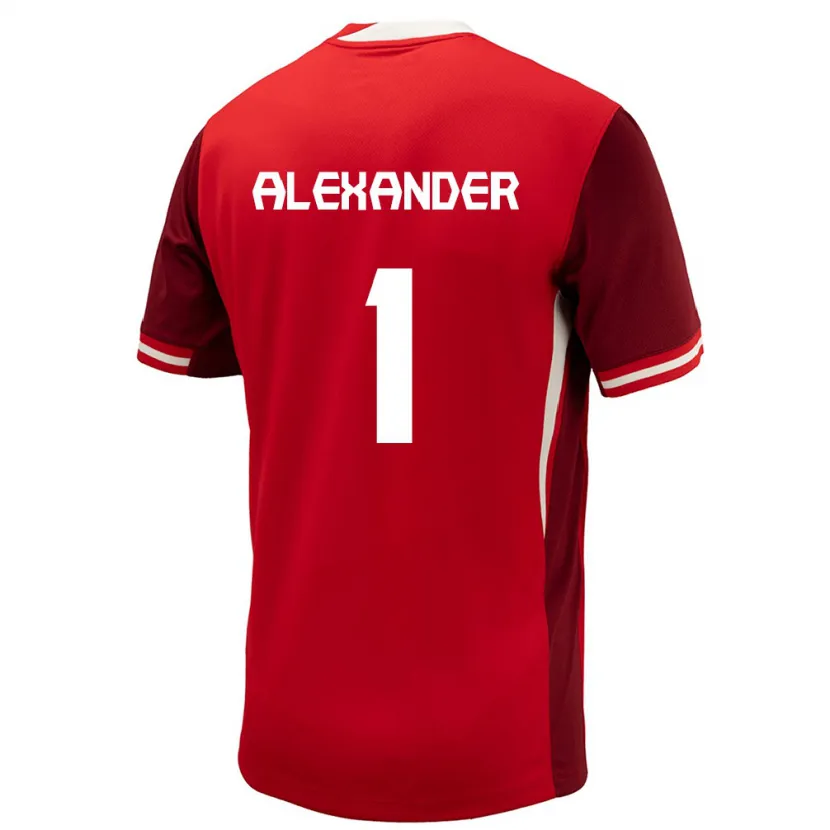 Danxen Damen Kanada Ben Alexander #1 Rot Heimtrikot Trikot 24-26 T-Shirt