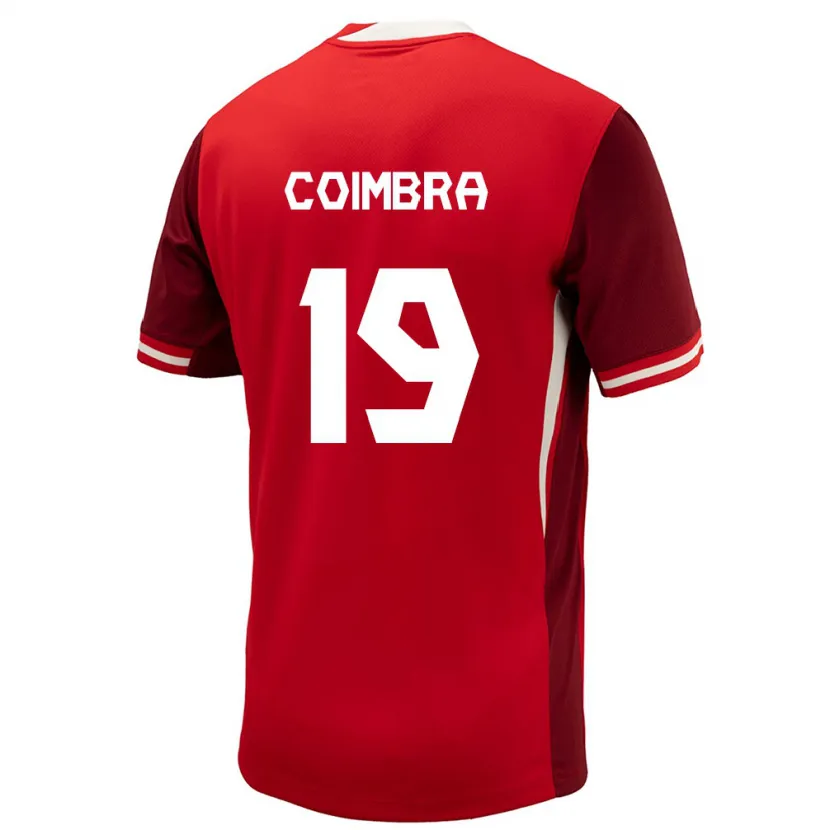 Danxen Damen Kanada Tiago Coimbra #19 Rot Heimtrikot Trikot 24-26 T-Shirt
