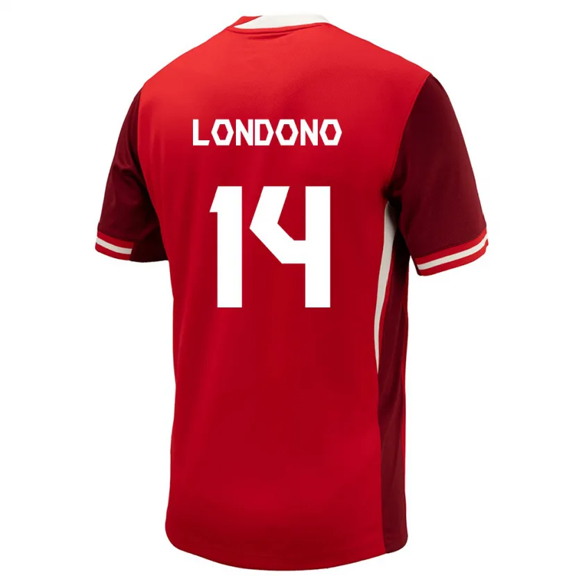 Danxen Damen Kanada Tyler Londono #14 Rot Heimtrikot Trikot 24-26 T-Shirt