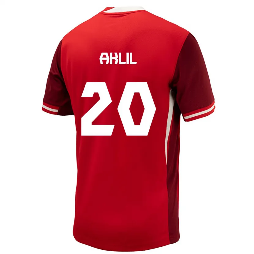 Danxen Damen Kanada Lino Aklil #20 Rot Heimtrikot Trikot 24-26 T-Shirt