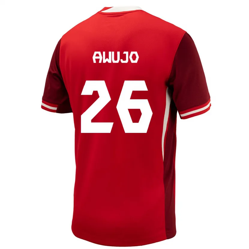 Danxen Damen Kanada Simi Awujo #26 Rot Heimtrikot Trikot 24-26 T-Shirt