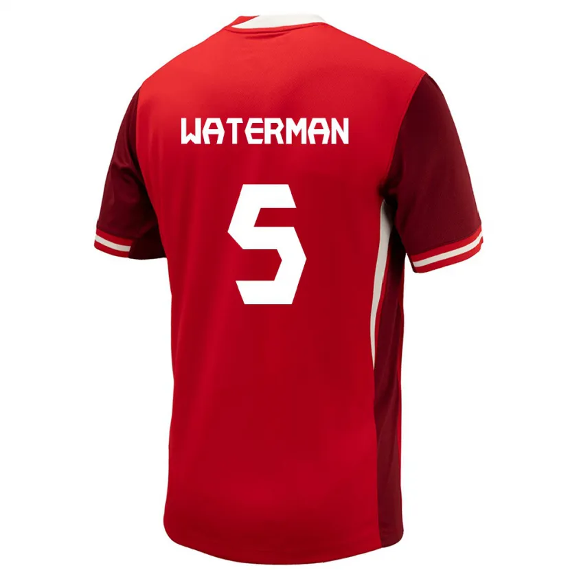 Danxen Damen Kanada Joel Waterman #5 Rot Heimtrikot Trikot 24-26 T-Shirt