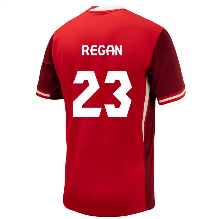 Danxen Damen Kanada Emma Regan #23 Rot Heimtrikot Trikot 24-26 T-Shirt