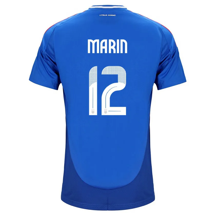 Danxen Damen Italien Renato Marin #12 Blau Heimtrikot Trikot 24-26 T-Shirt