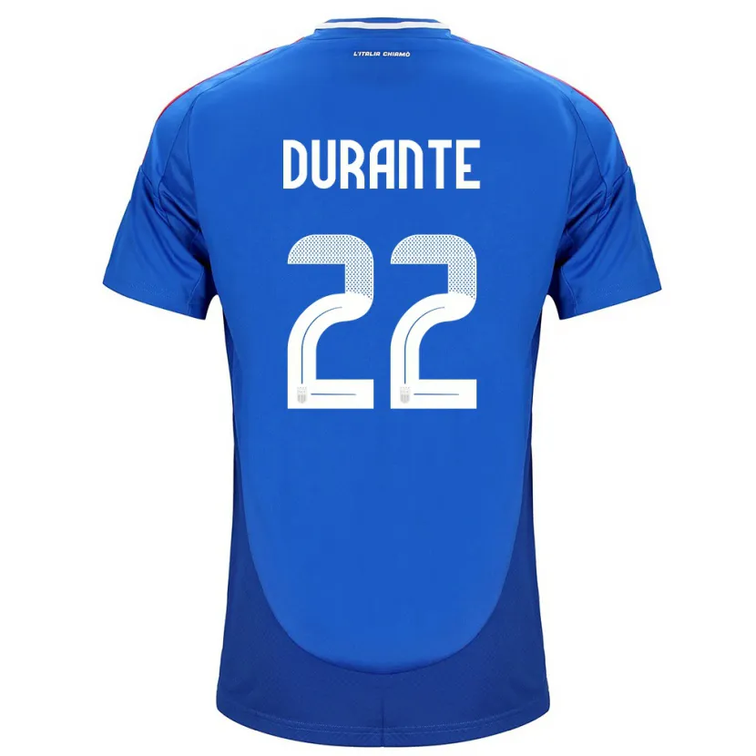 Danxen Damen Italien Francesca Durante #22 Blau Heimtrikot Trikot 24-26 T-Shirt