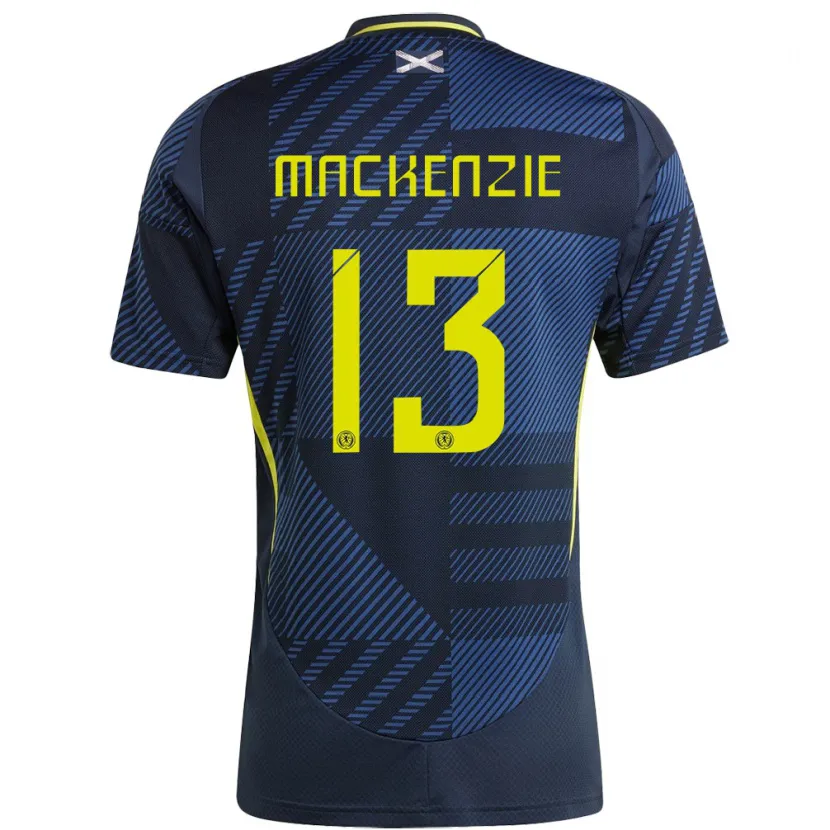 Danxen Damen Schottland Zander Mackenzie #13 Dunkelblau Heimtrikot Trikot 24-26 T-Shirt