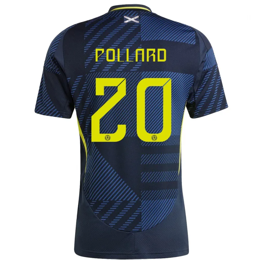 Danxen Damen Schottland Lancelot Pollard #20 Dunkelblau Heimtrikot Trikot 24-26 T-Shirt