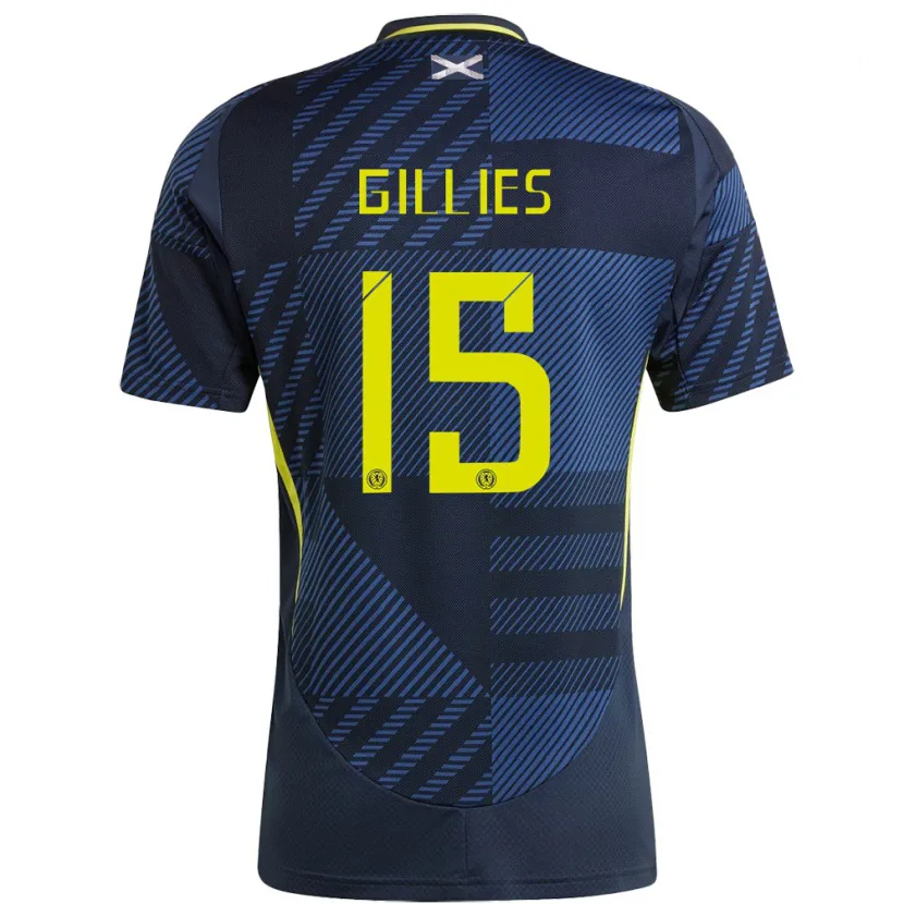 Danxen Damen Schottland Matthew Gillies #15 Dunkelblau Heimtrikot Trikot 24-26 T-Shirt