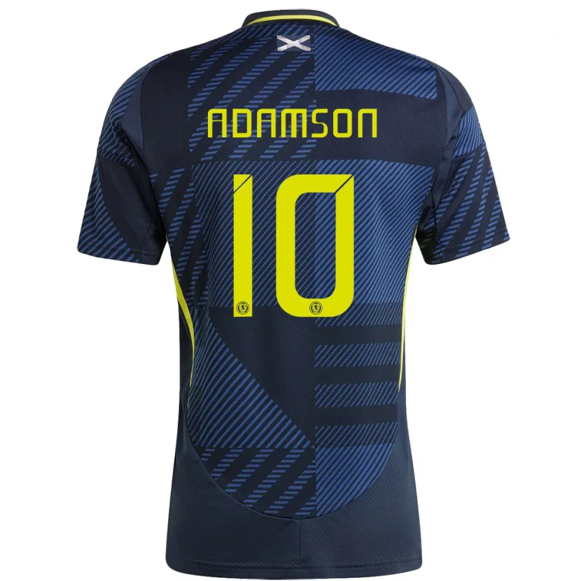 Danxen Damen Schottland Calum Adamson #10 Dunkelblau Heimtrikot Trikot 24-26 T-Shirt