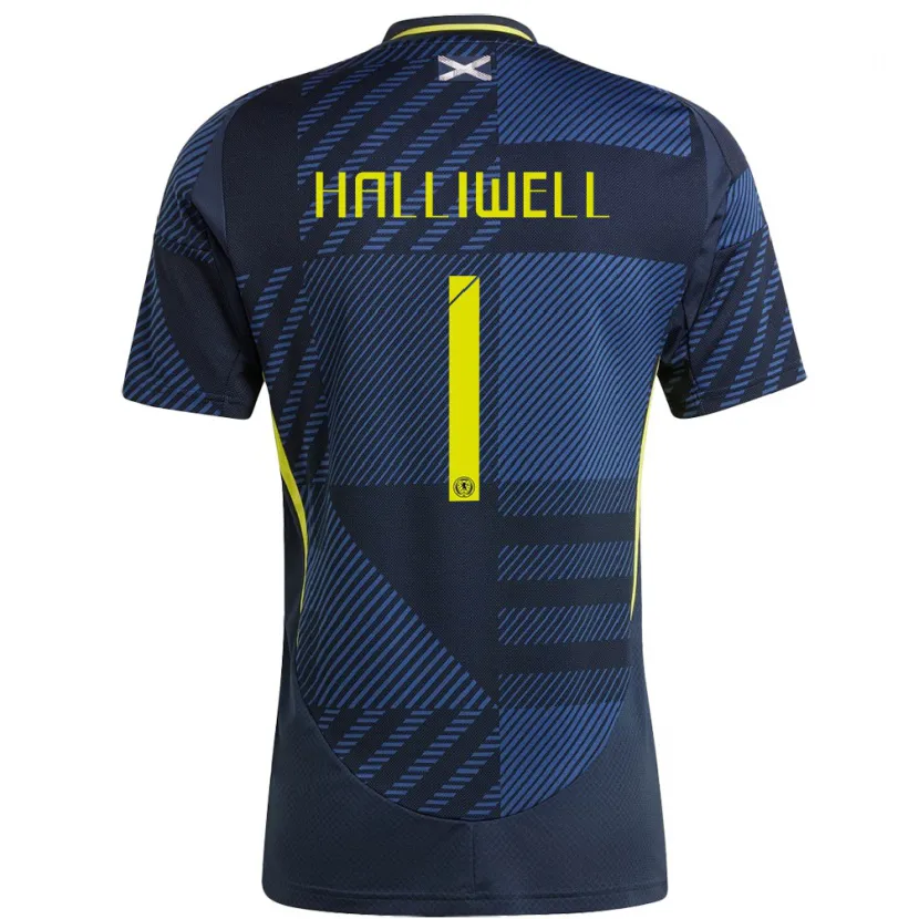 Danxen Damen Schottland Alfie Halliwell #1 Dunkelblau Heimtrikot Trikot 24-26 T-Shirt