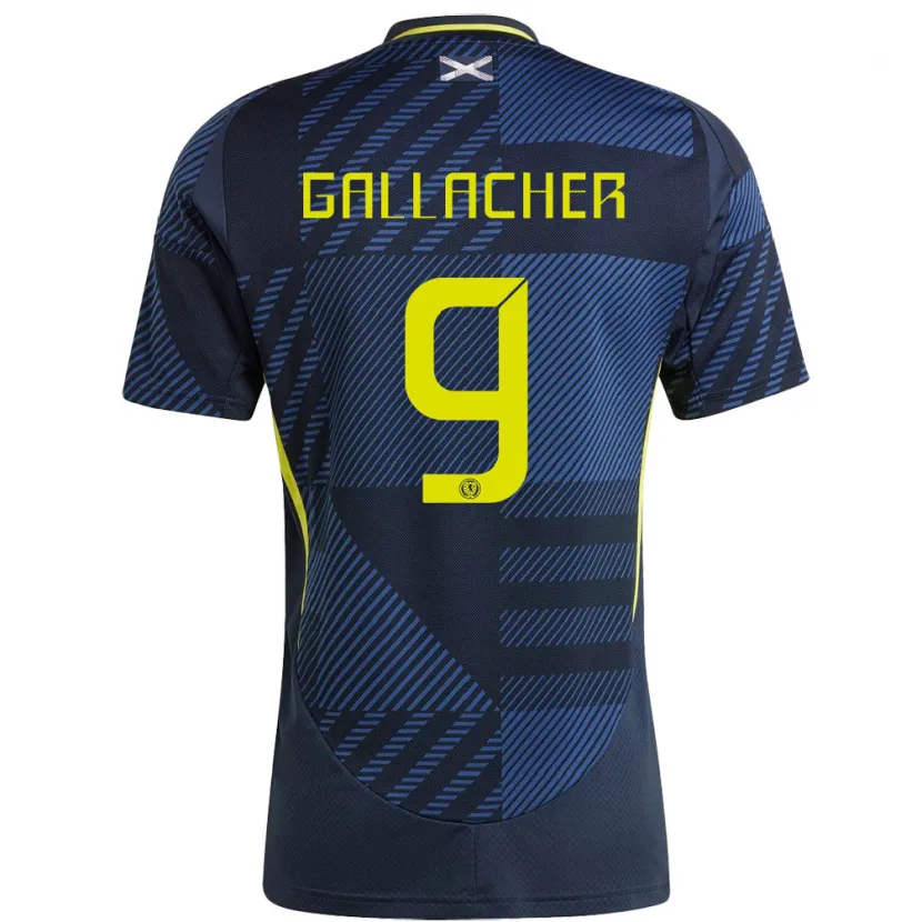 Danxen Damen Schottland Amy Gallacher #9 Dunkelblau Heimtrikot Trikot 24-26 T-Shirt