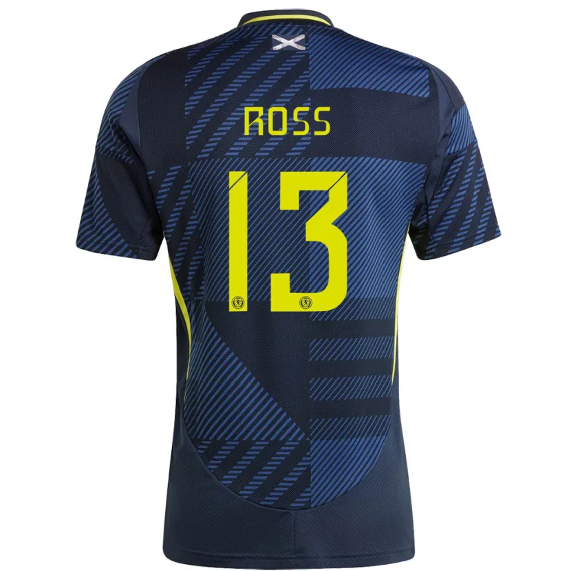 Danxen Damen Schottland Jane Ross #13 Dunkelblau Heimtrikot Trikot 24-26 T-Shirt
