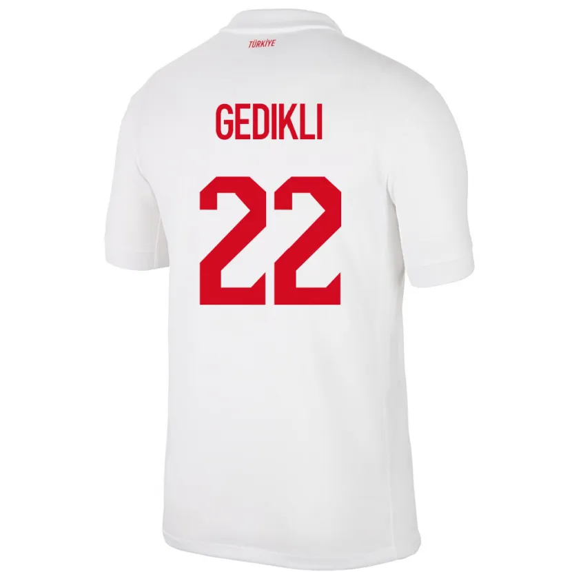 Danxen Damen Türkei Berkant Gedikli #22 Weiß Heimtrikot Trikot 24-26 T-Shirt