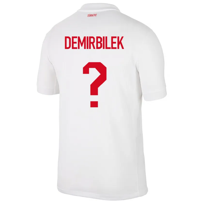 Danxen Damen Türkei Ali Demirbilek #0 Weiß Heimtrikot Trikot 24-26 T-Shirt