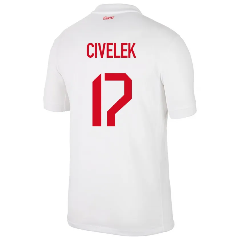 Danxen Damen Türkei İlayda Civelek #17 Weiß Heimtrikot Trikot 24-26 T-Shirt