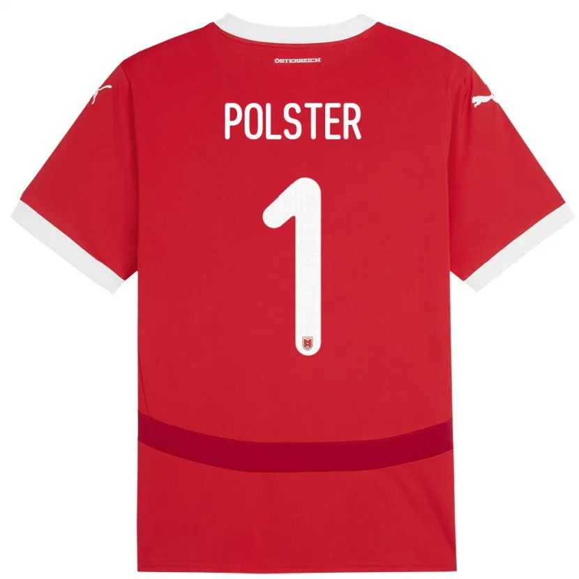 Danxen Damen Österreich Nikolas Polster #1 Rot Heimtrikot Trikot 24-26 T-Shirt