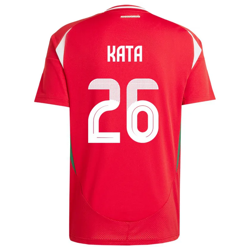 Danxen Damen Ungarn Mihály Kata #26 Rot Heimtrikot Trikot 24-26 T-Shirt