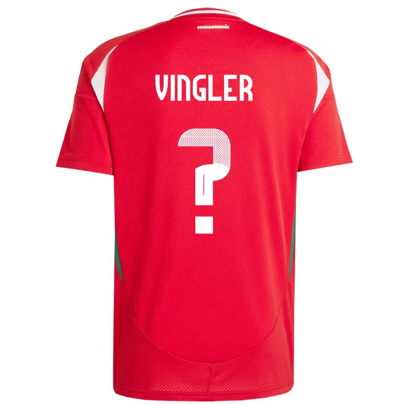 Danxen Damen Ungarn László Vingler #0 Rot Heimtrikot Trikot 24-26 T-Shirt