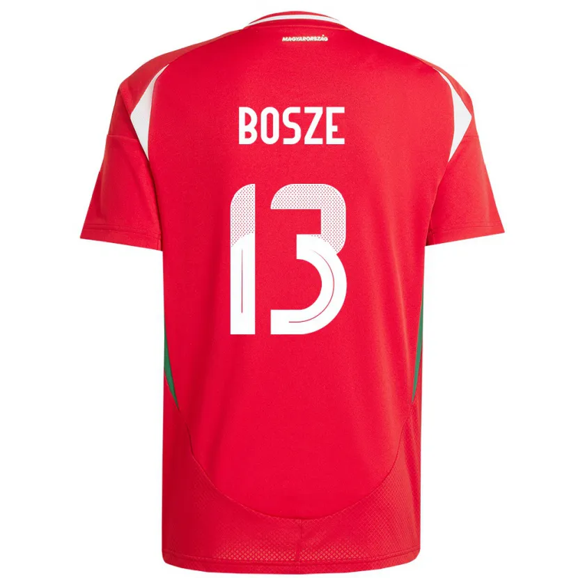 Danxen Damen Ungarn Levente Bősze #13 Rot Heimtrikot Trikot 24-26 T-Shirt