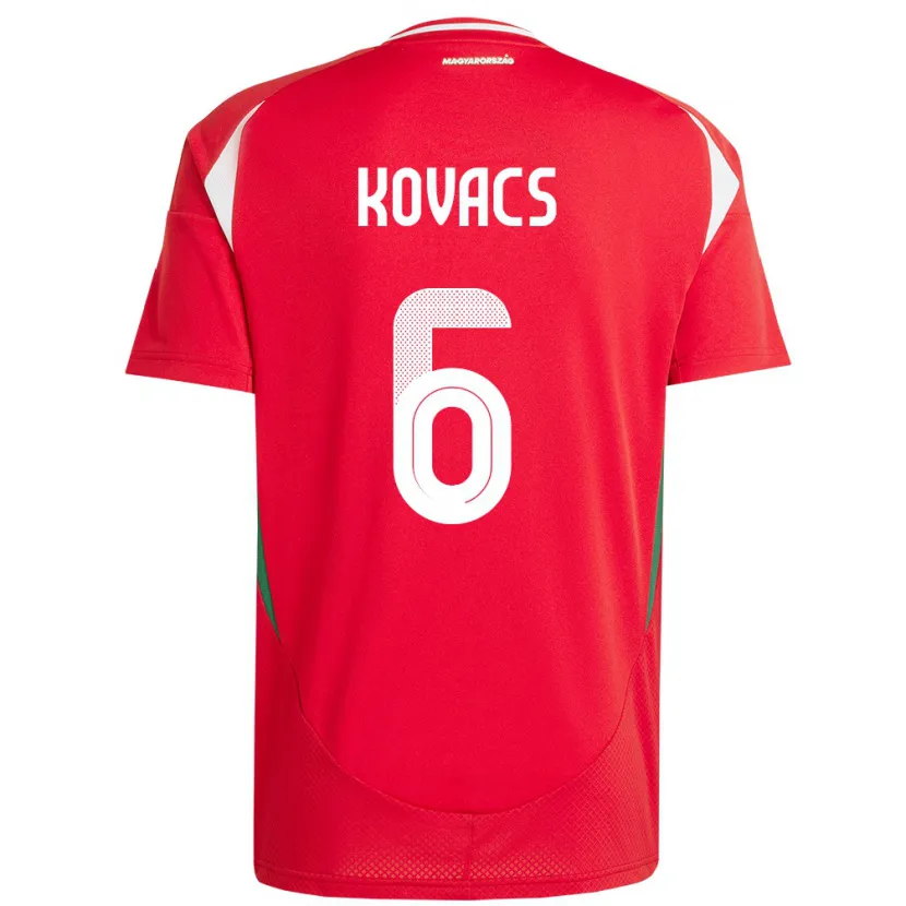 Danxen Damen Ungarn Noel Kovács #6 Rot Heimtrikot Trikot 24-26 T-Shirt